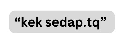 kek sedap tq